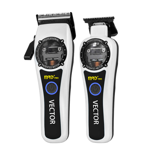 Vector Clipper & Trimmer Duo - Metallic White
