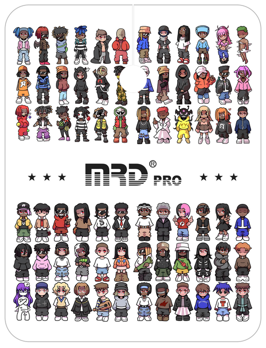 MRD Pro Barber Crew Cape - White