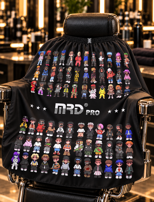 MRD Pro Barber Crew Cape - Black
