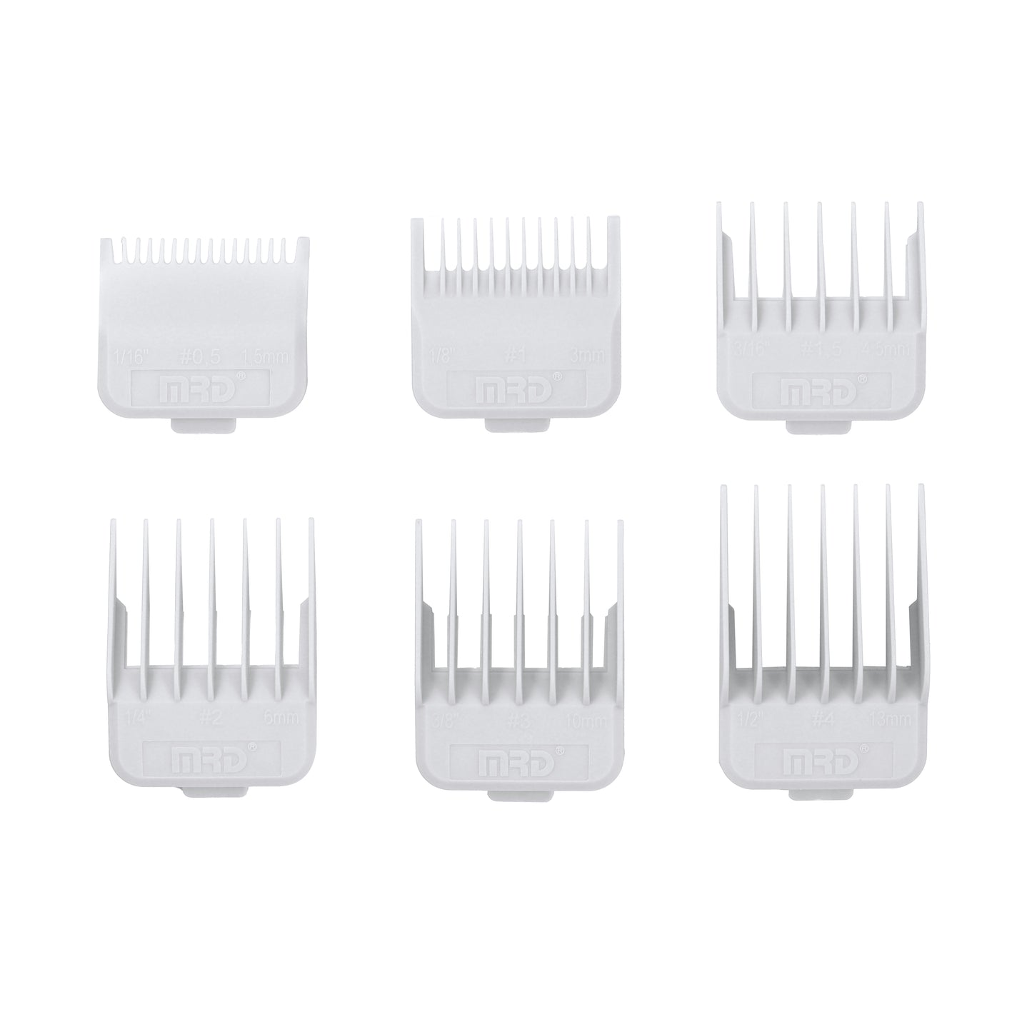 MRD Premium Double Magnetic Clipper Guards Set - White