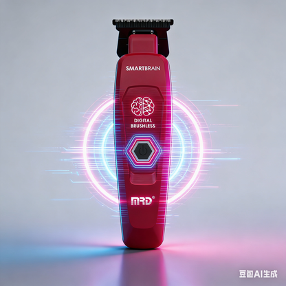 Smart Brain Digital Brushless Trimmer - Cherry Red