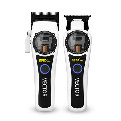 Vector Clipper & Trimmer Duo - Metallic White